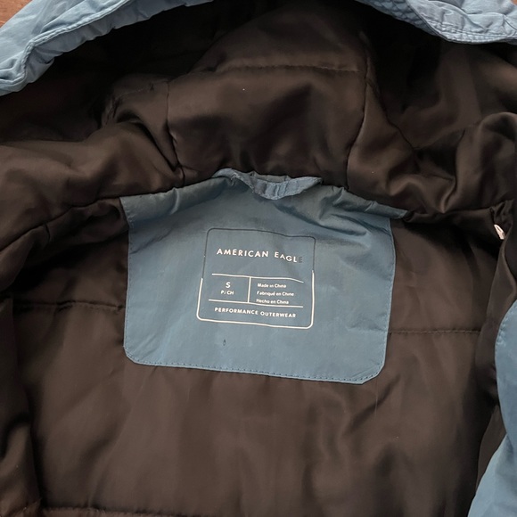 Men's Performance Outerwear Jacket MEDIUM Hood Blue #029346 - Picture 5 of 10